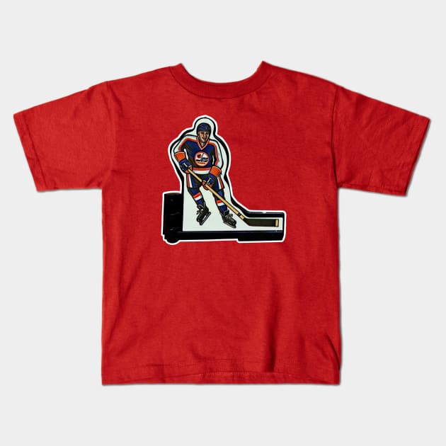 Coleco Table Hockey Players - Winnipeg Jets Kids T-Shirt by mafmove